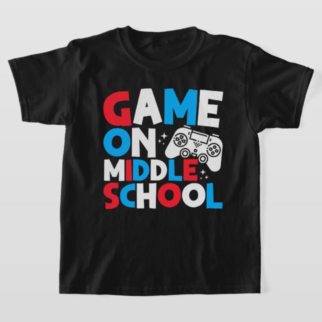 T-shirt Jeu Au Milieu De L'École Secondaire Funny Annivers (Poser)