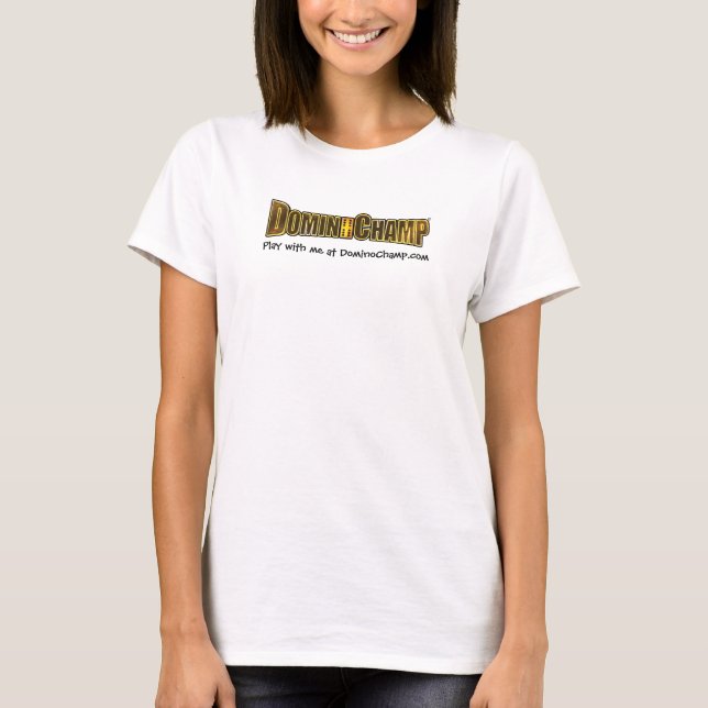 T-shirt Jeu avec moi logo de DominoChamp (Devant)