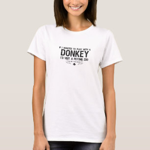 T-shirt Jeu avec un âne (lumière)