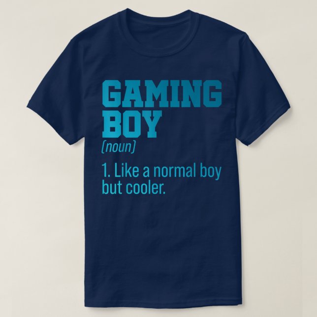 T-shirt Jeu Boy Noun Définition Console Contrôleur Vide (Design devant)