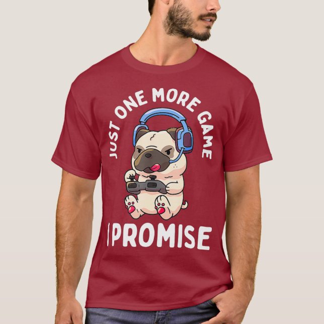 T-shirt Jeu Carlin Joueur Amoureux des chiens Vidéo Jeu Ga (Devant)