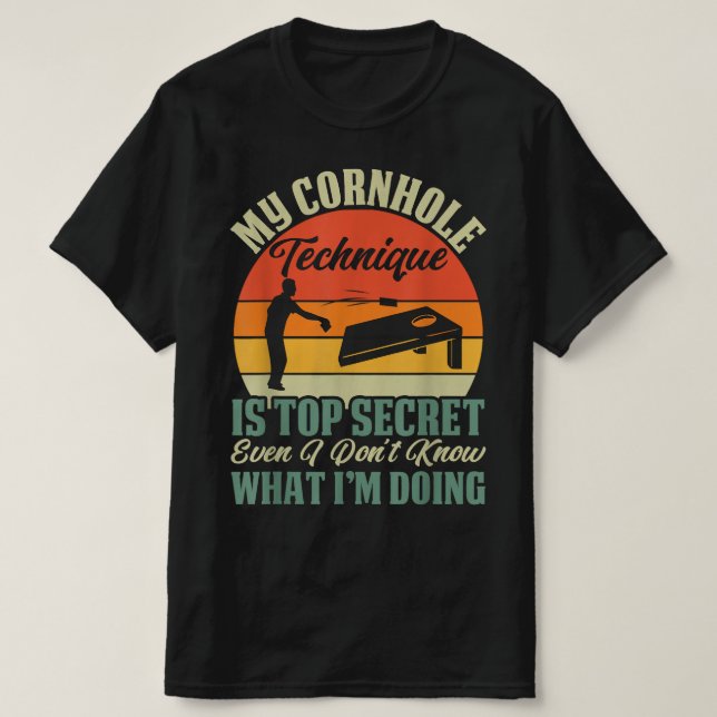 T-shirt Jeu Cornhole Toss (Design devant)