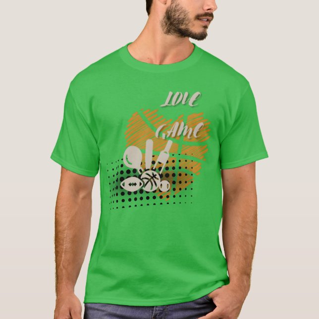 T-shirt Jeu d'amour amis drôle (Devant)