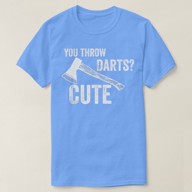 T-shirt Jeu d'âne jetant Tomahawk double hache cadeau 7 (Design devant)