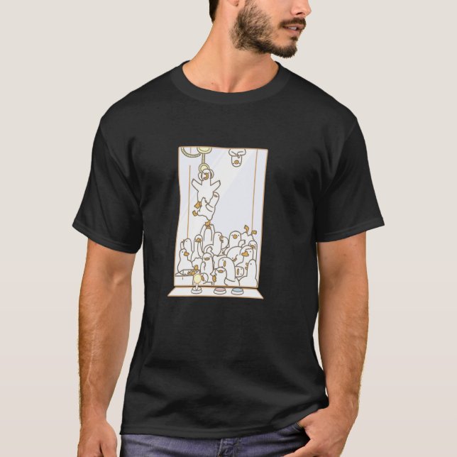 T-shirt Jeu d'arcade Attrape une oie, Machine à griffes re (Devant)