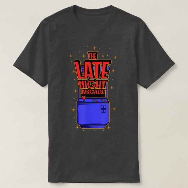 T-shirt Jeu d'arcade de nuit (Design devant)