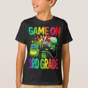 T-shirt Jeu De 3E Année Retour À L'École
