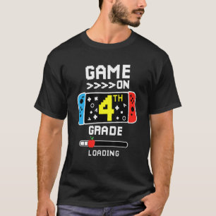 T-shirt Jeu de 4e année sur le chargement de retour à l'éc