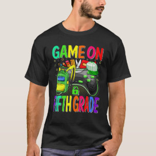T-shirt Jeu De 5E Année Retour À L'École Cinquième Année L