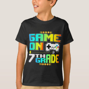 T-shirt Jeu De 7E Année Jeu Vidéo Joueur Retour À L'École