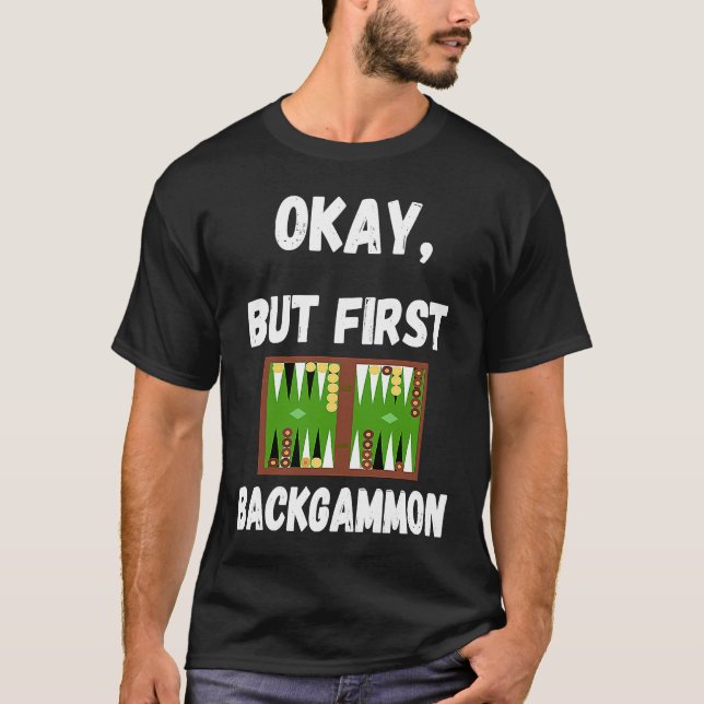 T-shirt Jeu de backgammon plateau de jeu en bois jeu de so (Devant)