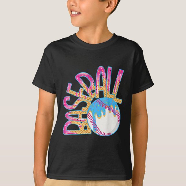 T-shirt Jeu de baseball Jour Drift Crème Driam Boys B (Devant)