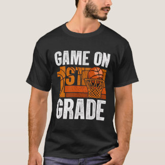 T-shirt Jeu De Basket De 1Ère Année Retour À L'École Premi
