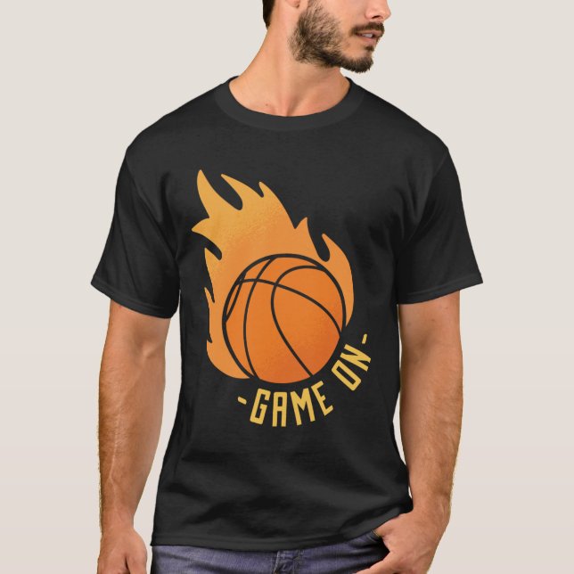 T-shirt Jeu De Basket Sur (Devant)