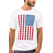 Jeu de bière Pong Drapeau américain