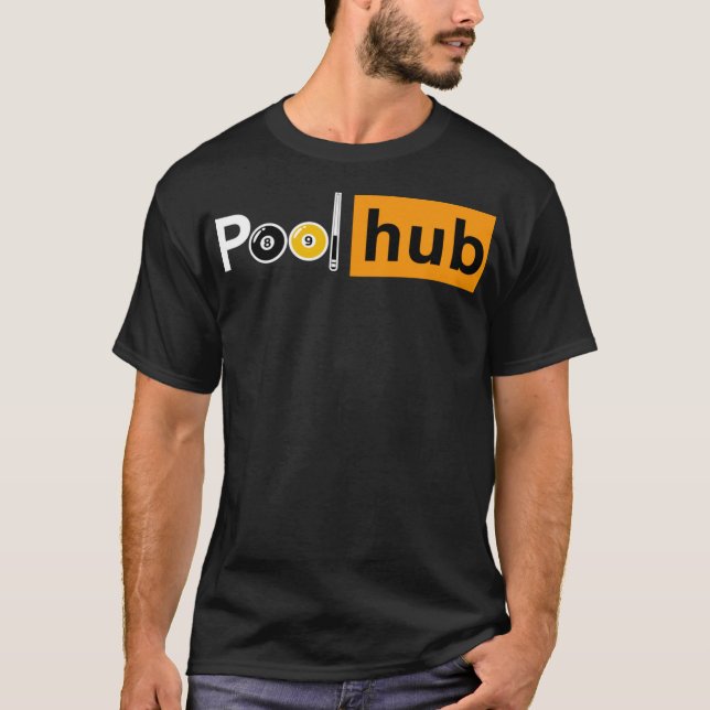 T-shirt Jeu de billard amusant - Pool Hub - Billard Balls  (Devant)