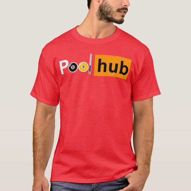 T-shirt Jeu de billard drôle Pool Hub Billard Boules Queue (Devant)