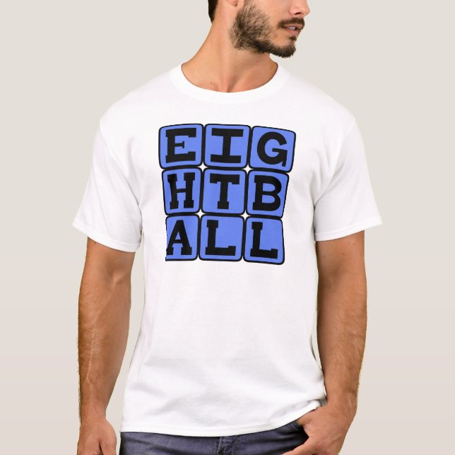 T-shirt Jeu de billard Eightball (Devant)