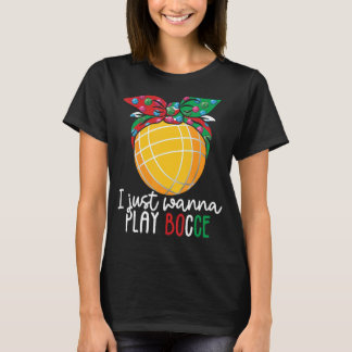 T-shirt Jeu de Bowling Italien Bocci Joueur Bocce Ball
