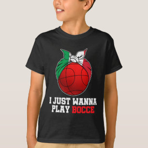 T-shirt Jeu de Bowling Italien Jeu Italie Bocci Joueur Boc
