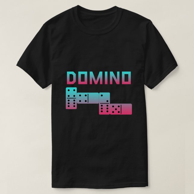 T-shirt Jeu de carte de carreaux Domino Abstrait (Design devant)