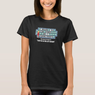 T-shirt Jeu de casse-tête de quiz humoristique pour adulte