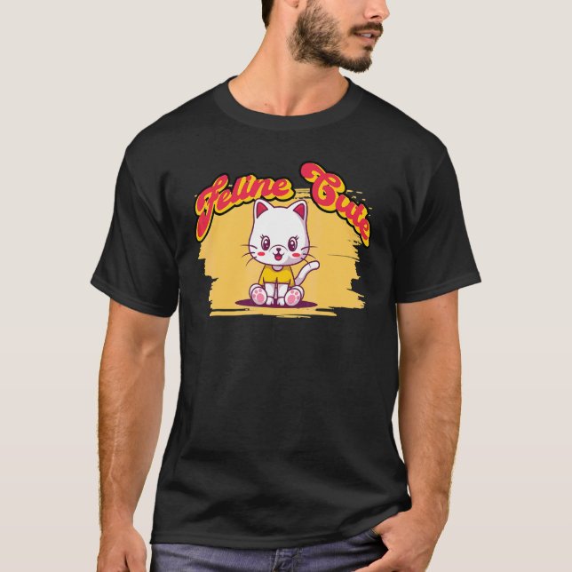 T-shirt Jeu de chats félin félin 1 (Devant)