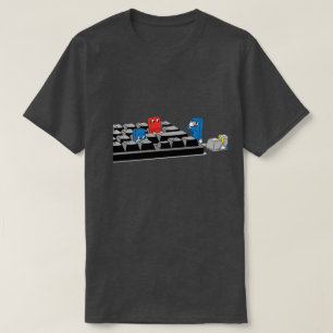 T-shirt Jeu de Clavier d'ordinateur drôle   Geeky Tech Shi