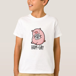 T-shirt Jeu de cochon animal amusant qui a faim de jambon