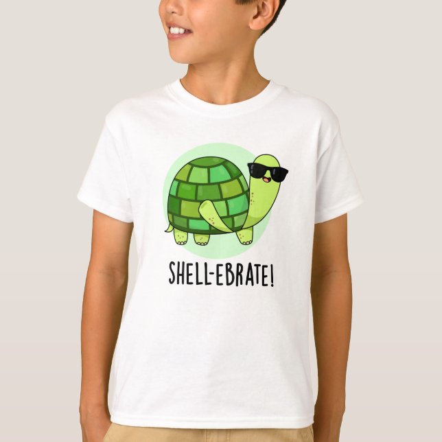 T-shirt Jeu de coquille amusant Tortoise Animal Pun (Devant)