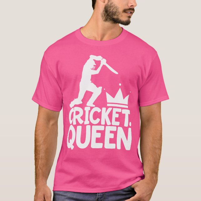 T-shirt Jeu De Cricket Hommes Cricket Queen (Devant)
