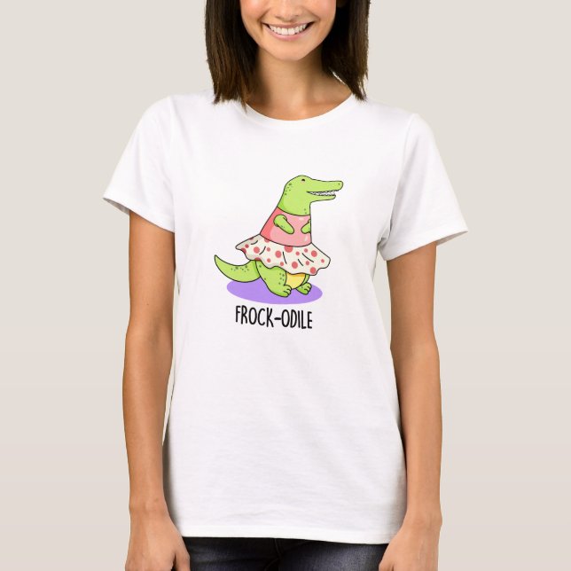 T-shirt Jeu de crocodile amusant de roche-odile (Devant)