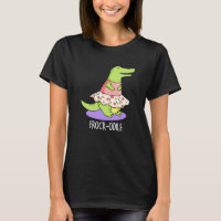 Jeu de crocodile drôle de roche jonché Pun de croc