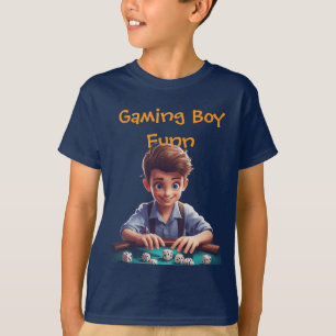 T-shirt Jeu de Dés Garçon – Graphisme de Style Casino , T-