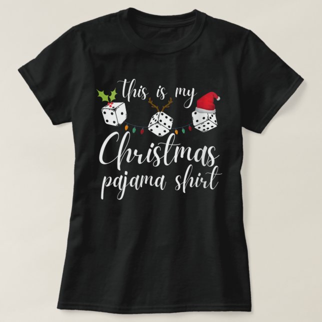 T-shirt Jeu de Dice Jeu de Noël de Bunco de femmes (Design devant)