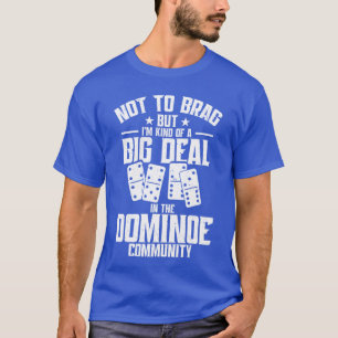 T-shirt Jeu de domino enthousiaste la Reine Joueuse de dom