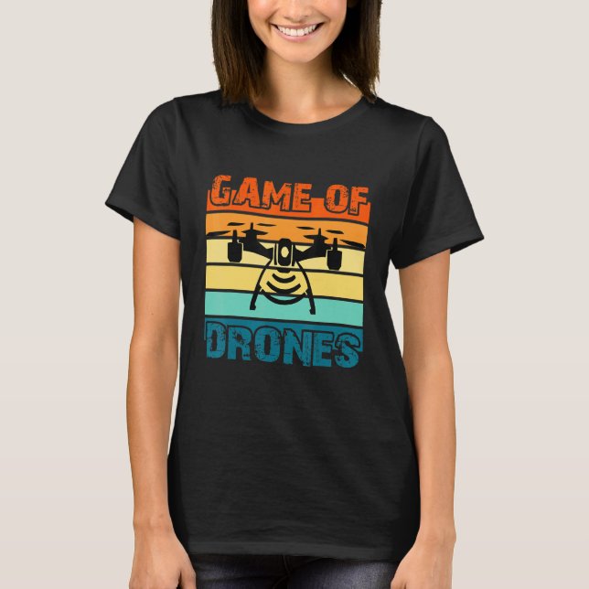 T-shirt Jeu de drones Pilote de drone de drone pilote de d (Devant)