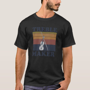 T-shirt Jeu De Fabriquant En Arbre Pour Un Violon