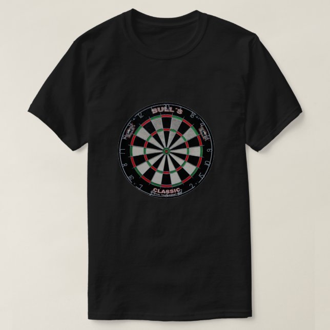 T-Shirt Jeu de Fléchettes Cible de Fléchettes (Design devant)
