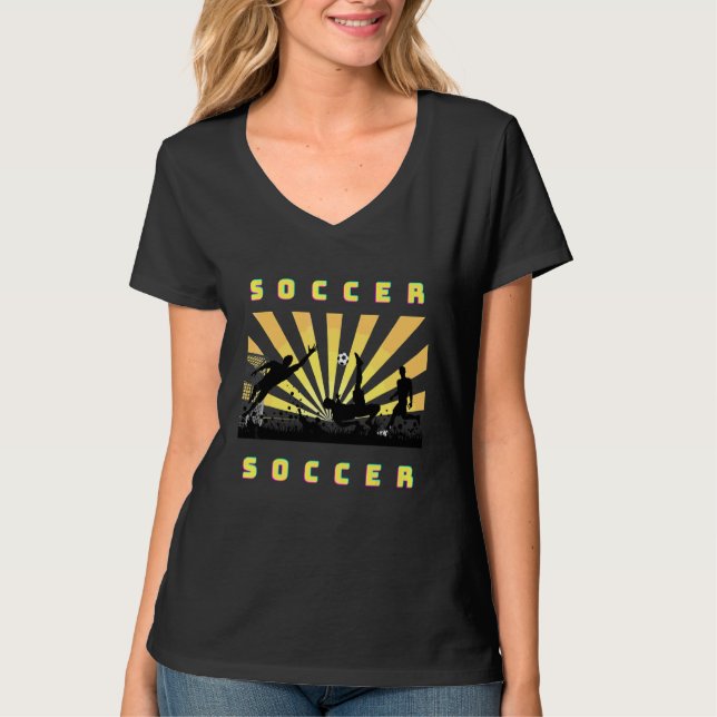 T-shirt Jeu de football cool Joueurs de football de balle  (Devant)