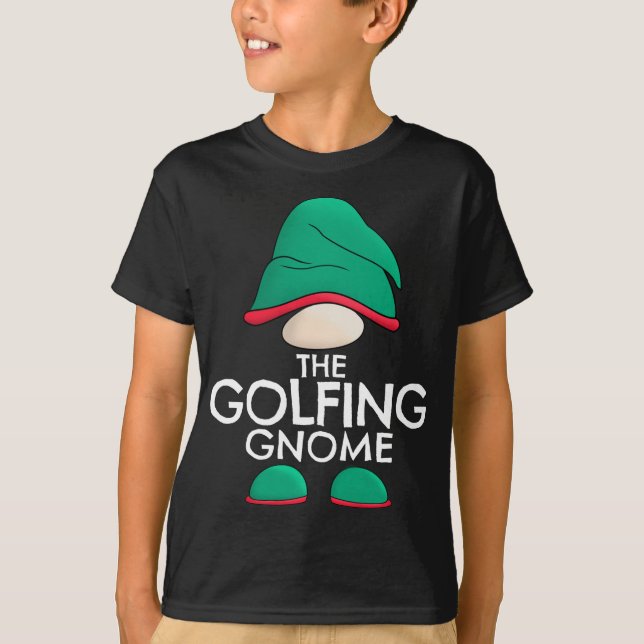 T-shirt Jeu de golf jumelé famille de Noël Pyjama dehors (Devant)