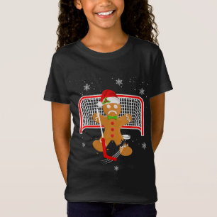 T-Shirt Jeu de hockey Funky Noël Gingerbread Homme Objecti
