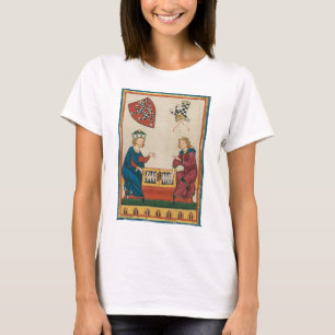 T-shirt Jeu de jacquet, Art médiéval du XIVe siècle