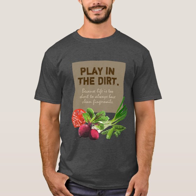 T-shirt JEU DE Jardin végétal JOUER DANS LA RÉGION (Devant)