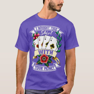 T-shirt Jeu de jeu amusant Poker Joueur carte jeu