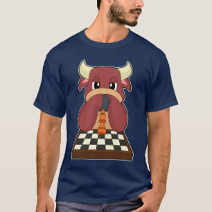 T-shirt Jeu de jeu de jeu Bull Chessboard