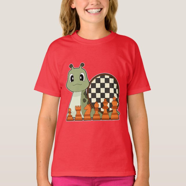 T-shirt Jeu de jeu d'échecs de jeu d'échiquier Snack (Devant)