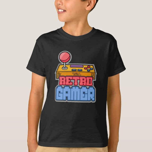 T-shirt Jeu de jeu Retro Gamer Console Vidéo Jeu cadeau (Devant)