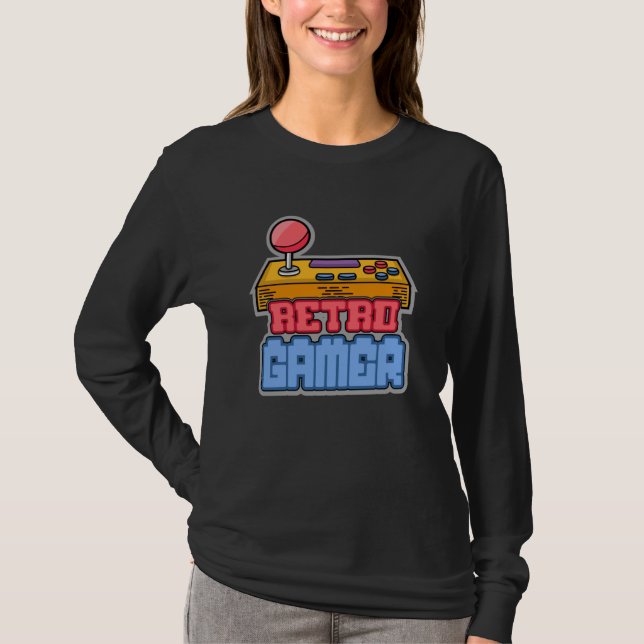 T-shirt Jeu de jeu Retro Gamer Console Vidéo Jeu cadeau (Devant)