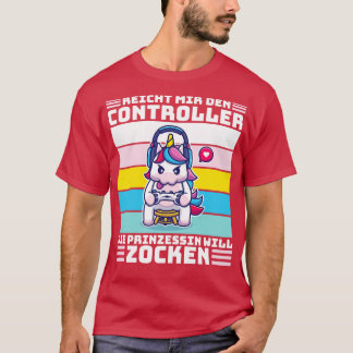T-shirt Jeu de jeu vidéo jeu Unicorn Gamer